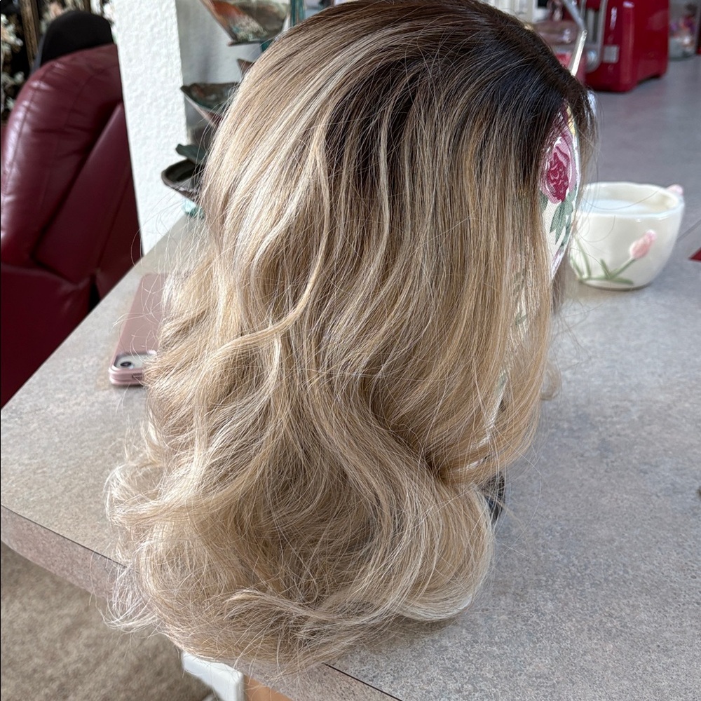 Luxurious Latte Blonde Wig